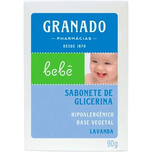 Sabonete Em Barra Granado Bebê Lavanda Glicerina 90g