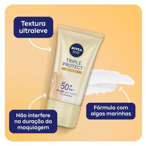 Protetor Solar Facial Nivea Sun Triple Protect Fps50 Loção Antissinais 40ml