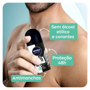 Desodorante Roll-on Nivea Men Invisible For Black & White Fresh 48h 50ml