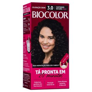 Tintura Biocolor Creme 3.0 Castanho Escuro Chique 110g