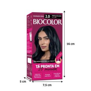 Tintura Em Creme Biocolor 2.0 Preto Azulado