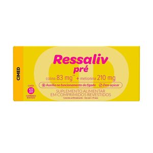 Suplemento Alimentar Ressaliv Pré 10 Comprimidos Revestidos