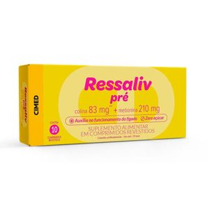 Suplemento Alimentar Ressaliv Pré 10 Comprimidos Revestidos