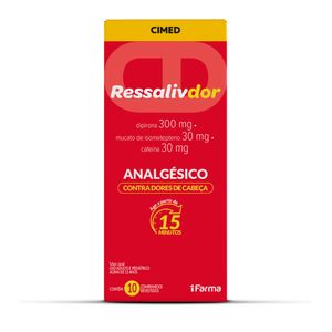 Suplemento Alimentar Ressaliv Dor 10 Comprimidos Revestidos