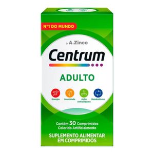 Centrum De A A Zinco 30 Comprimidos