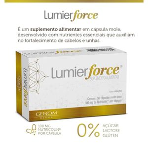 Suplemento Alimentar Lumier Force 30 Cápsulas