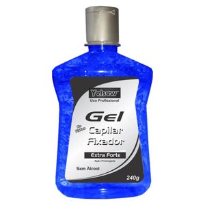 Gel Yelsew Fixador Extra Forte Azul Sem Àlcool 240g