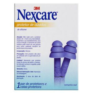 Protetor De Ouvido De Silicone Nexcare 3m 1 Par