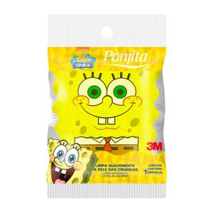 Esponja De Banho Ponjita Kids Bob Esponja 1 Unidade