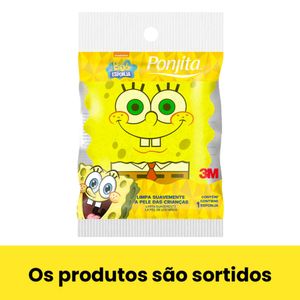 Esponja De Banho Ponjita Kids Bob Esponja 1 Unidade