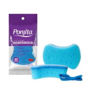 Esponja De Banho Ponjita Anatômica Sortida 1 Unidade