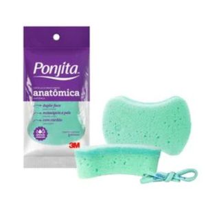 Esponja De Banho Ponjita Anatômica Sortida 1 Unidade