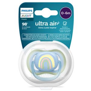 Chupeta Philips Avent Ultra Air Arco Íris 0-6m - 1 Unidade