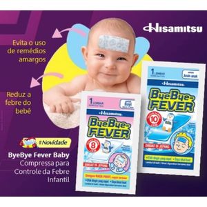 Adesivo Para Alívio Da Febre Byebye-fever Bebês 0 A 2 Anos 2 Unidades