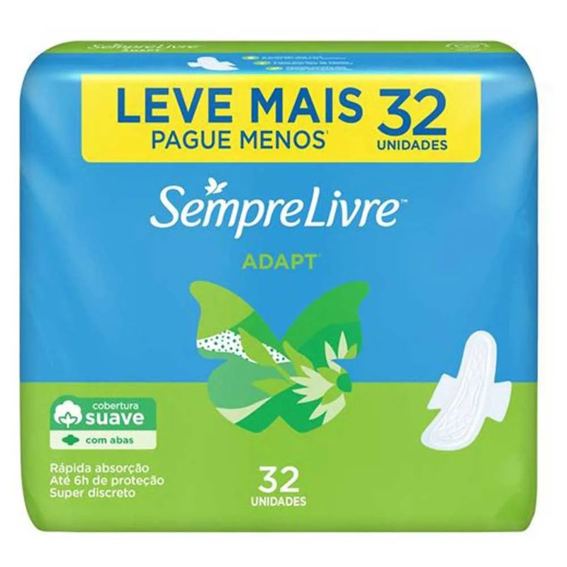 1096253.Absorvente-Sempre-Livre-Adapt-Cobertura-Suave-com-Abas-32-Unidades.jpg