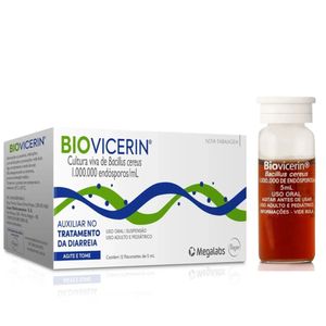 Probiótico Biovicerin Megalab 12 Flaconetes 5ml