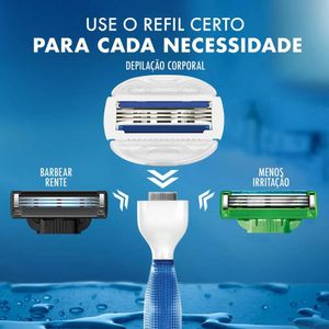 Carga Para Aparelho De Depilação Gillette Mach 3 Corpo 2 Unidades