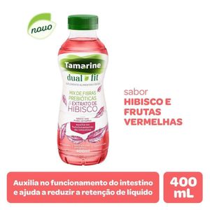 Suplemento Alimentar Tamarine Dual Fit Sabor Hibisco Com Frutas Vermelhas 400ml