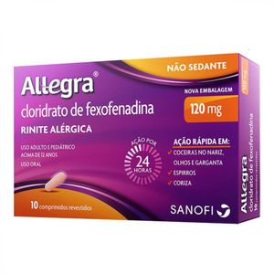 Allegra 120mg 10 Comprimidos Revestidos