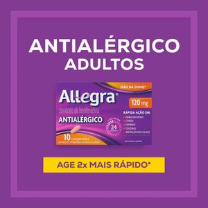 Allegra 120mg 10 Comprimidos Revestidos