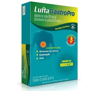 Luftagastropro Suspensão Oral 12 Sachês Menta 10ml