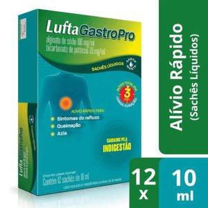 Luftagastropro Suspensão Oral 12 Sachês Menta 10ml