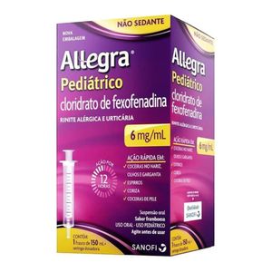 Allegra Pediátrico 6mg/ml Suspensão Oral 150ml