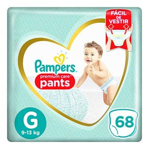 Fralda Infantil Pampers Premium Care Pants G 68 Unidades