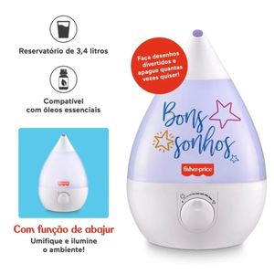 Umidificador De Ar Ultrassônico Fisher-price 3,4l