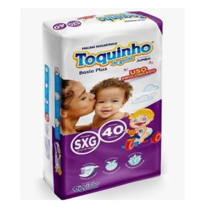 Fralda Infantil Toquinho Basic Plus Sxg 40 Unidades