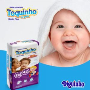 Fralda Infantil Toquinho Basic Plus Sxg 40 Unidades