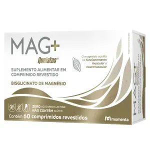 Suplemento Alimentar Bisglicinato De Magnésio Mag+ Quelatus 60 Comprimidos