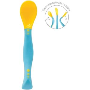 Colher Flexível Buba Baby Azul 1 Unidade