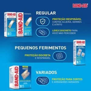 Band-aid Curativo Transparente Variados 30 Unidades