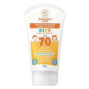 Protetor Solar Corporal Gel Creme Fps 70 Australian Gold Kids 120ml