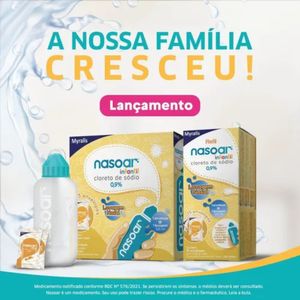 Nasoar Infantil 0,9% Solução Nasal Refil 15 Envelopes
