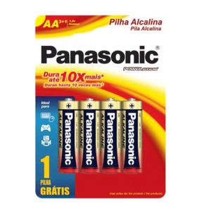 Pilha Alcalina Aa Panasonic Leve 4 Pague 3