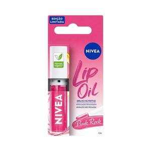 Brilho Labial Nutritivo Nivea Lip Oil Pink Rock 5,5ml