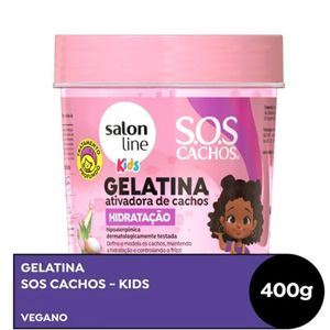 Gelatina Ativadora De Cachos Salon Line Kids Sos Cachos Hidratação 400g