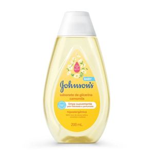 Sabonete Líquido Glicerina Johnson's Baby Camomila Cabeça Aos Pés 200ml