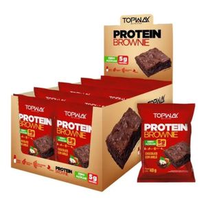 Protein Brownie Chocolate Com Avelã Top Way 5g De Proteína 40g