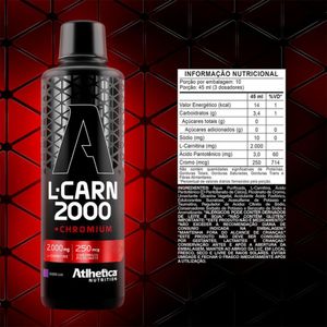 L-carnitine 1400 Uva 480ml Atlhetica Nutrition
