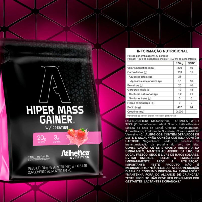 Hipercalorico-Hiper-Mass-Gainer-Com-Creatine-Morango-3kg-Atlhetica-Nutrition-1115595--2-