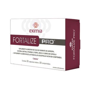 Polivitamínico Exímia Fortalize Pro Cabelos 30 Comprimidos + 30 Cápsulas
