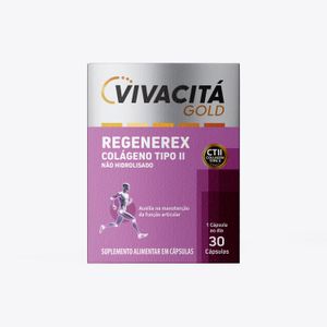 Colágeno Tipo II Regenerex Vivacita Gold 30 Cápsulas