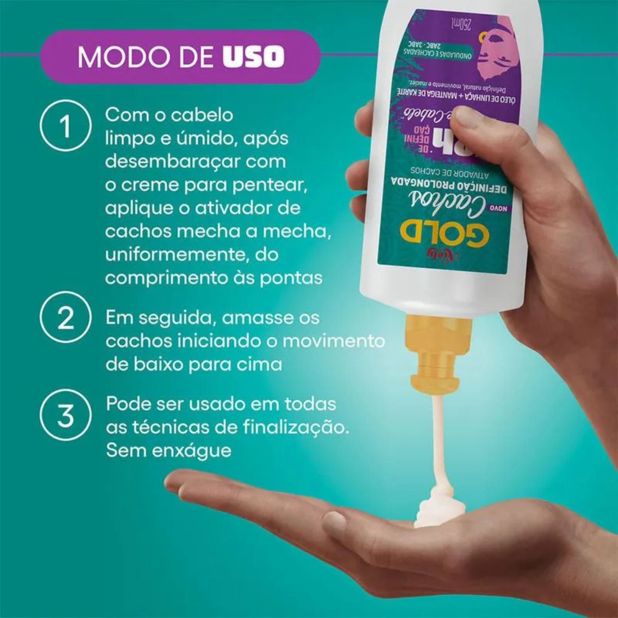 Ativador De Cachos Niely Gold 250ml - PromoFarma