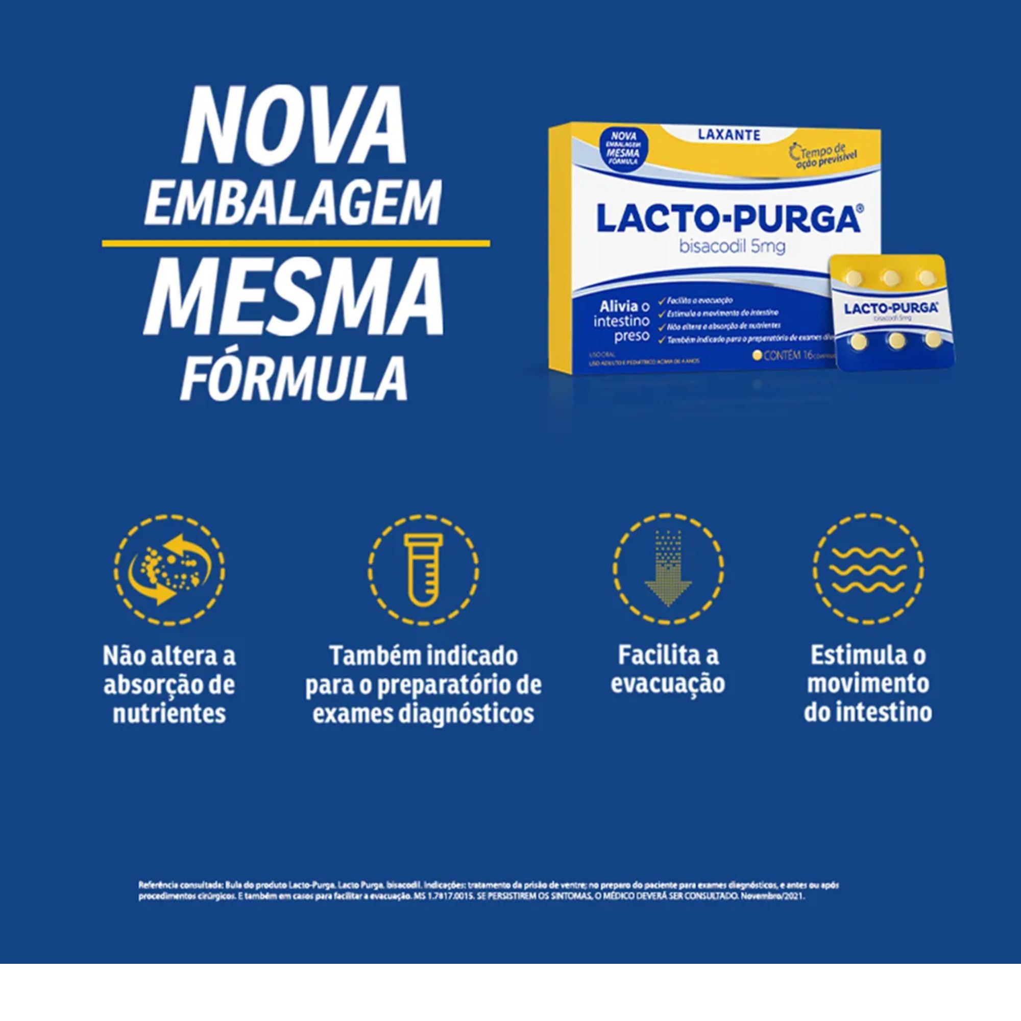 Lacto-purga 5mg 12 Comprimidos - PromoFarma