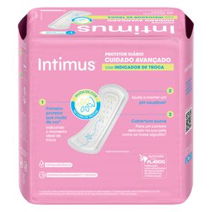 Protetor Diário Intimus Com Indicador De Troca 40 Unidades