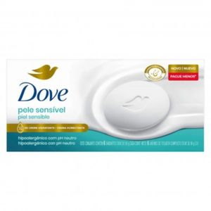 Kit Sabonete Em Barra Dove Pele Sensível 6 Unidades