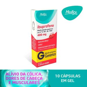 Ibuprofeno 400mg Medley 10 Cápsulas